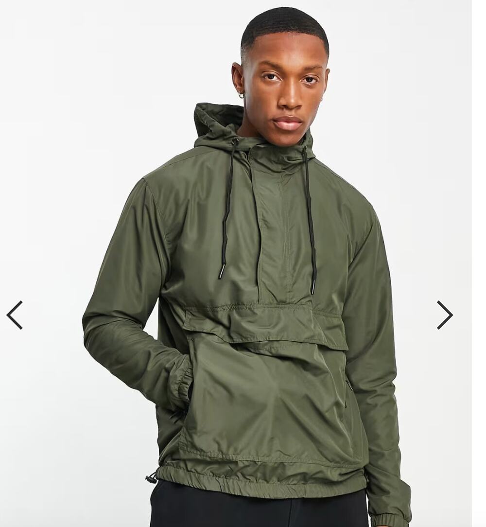 Bolongaro Trevor Olive Green Anorak Hooded Jacket Mens M
